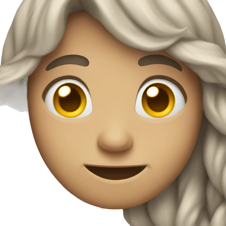 thinking hard smile. emoji