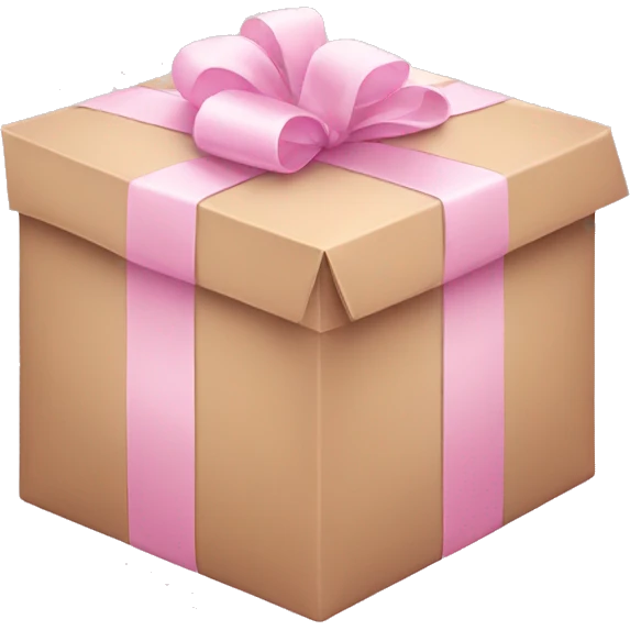 light pink package emoji