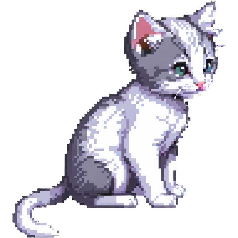 Kitten smells flowers emoji