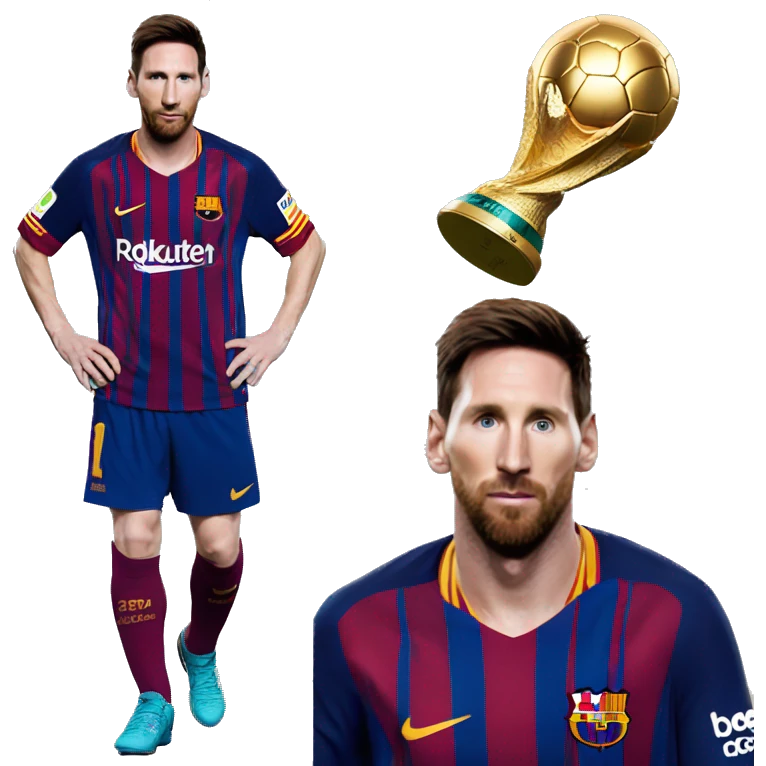 Messi qui a son ballon d’or  emoji