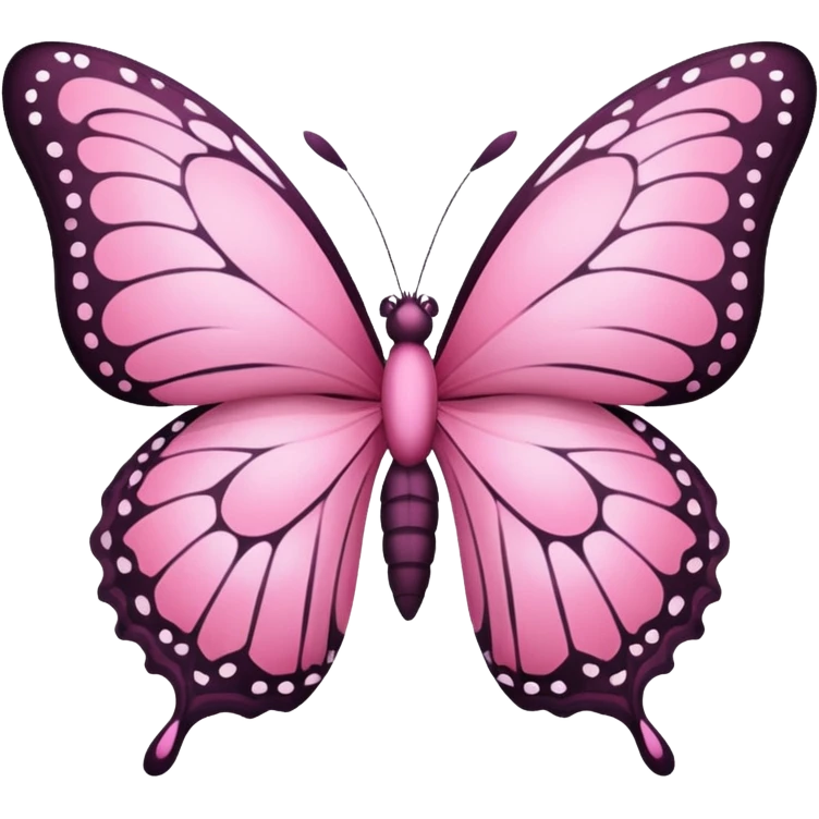 Un papillon rose emoji