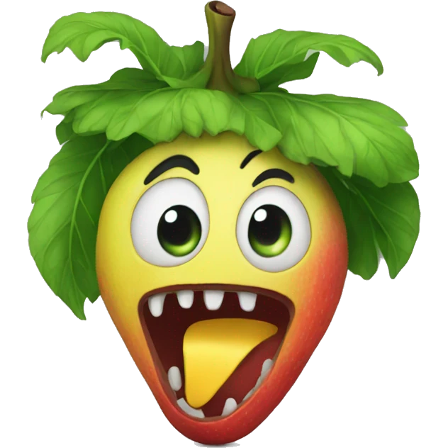 Fear fruit emoji
