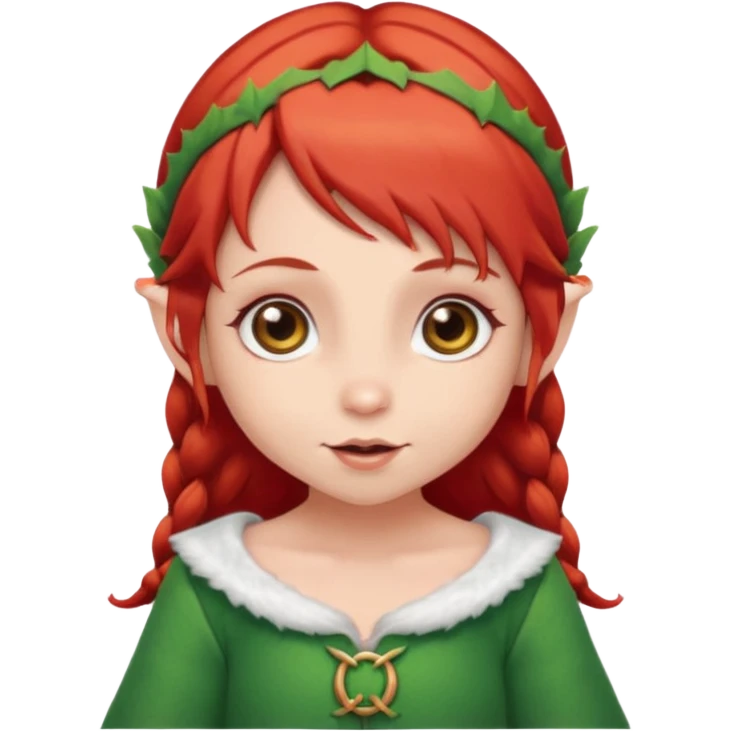 baby elf girl red hair emoji