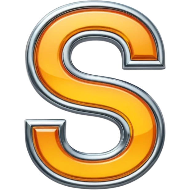 Create a custom emoji badge featuring a stylized, glossy letter “S”. Make it look like an enhanced, upgraded version of the Challenger-style badge, with brighter glow, more intricate details, and more premium effects.
 emoji