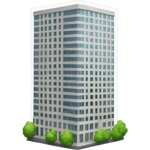 Office Tower with "N" on it. emoji