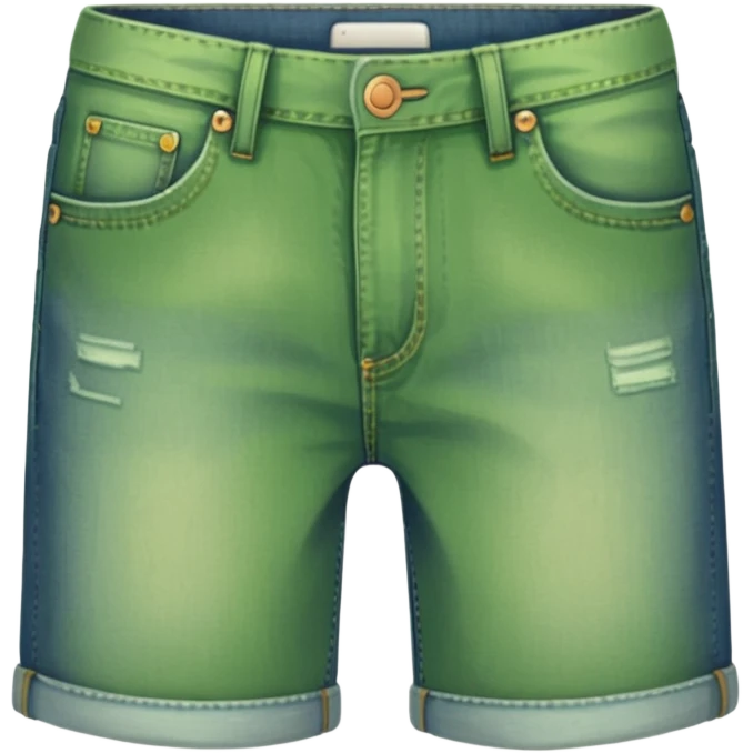 green jean shorts emoji
