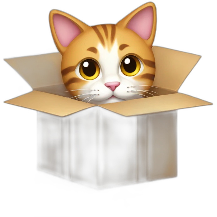 cat from gift box emoji