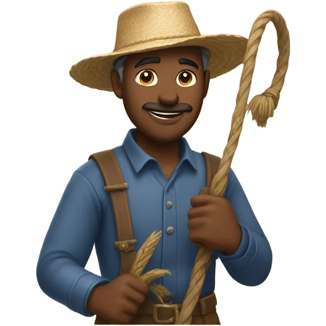 Farmer with whip emoji