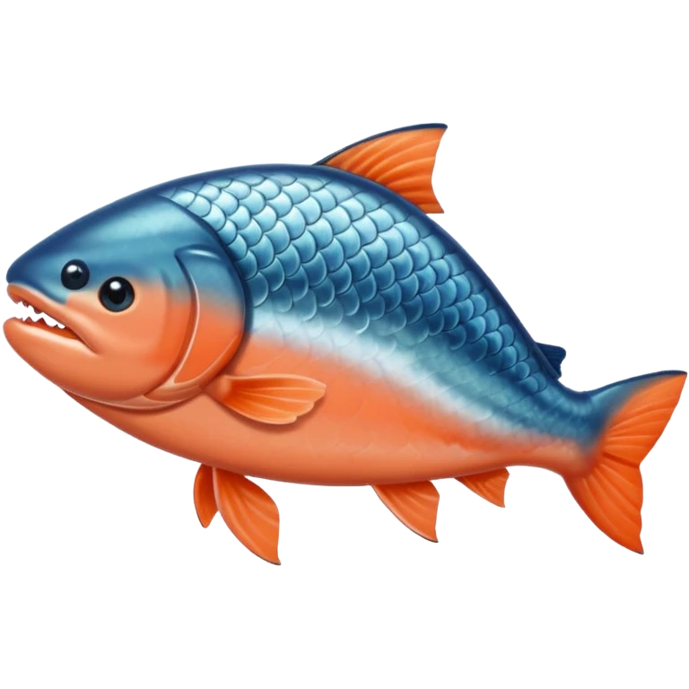 salmon struggling to swim emoji