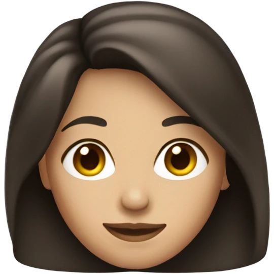 Pretty brunette woman emoji