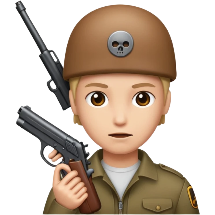 A person with a gun in the head  emoji