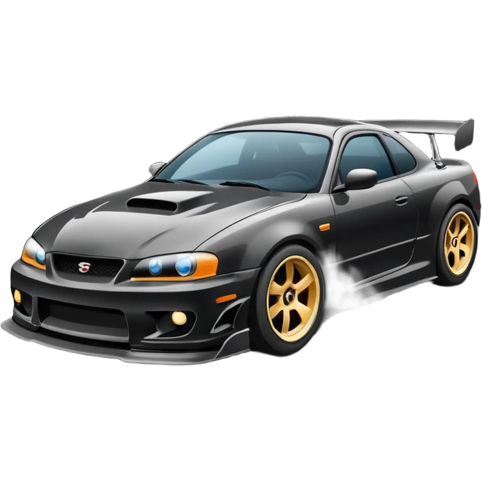 car drifitng on the road emoji