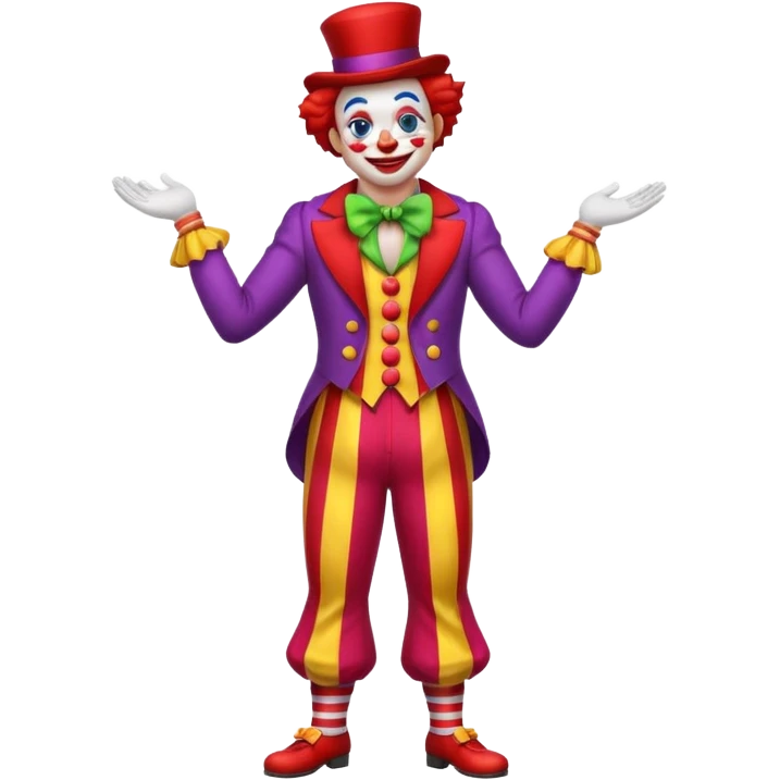 circus clown full body emoji