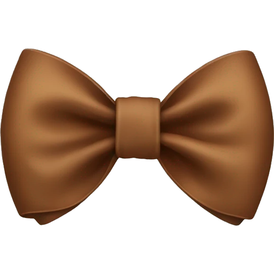 Brown bow emoji
