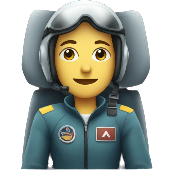 person in cockpit emoji