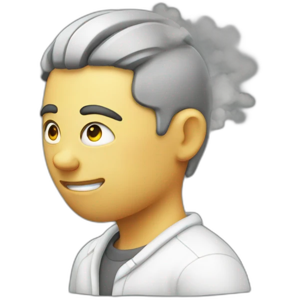 steam from a person's ear emoji