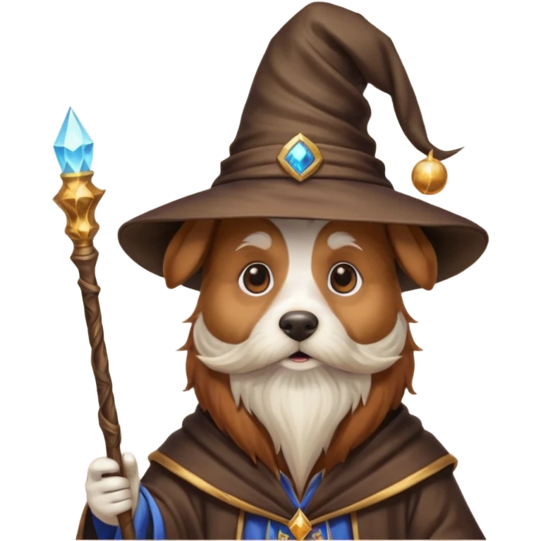 Dog wizard emoji