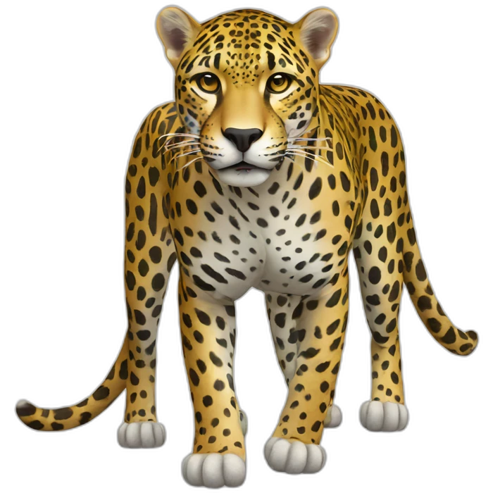 Jaguar full body emoji