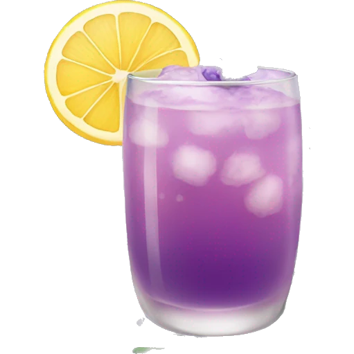 Lavender plants cocktail emoji