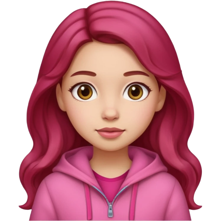 Lil tint girl pink and red emoji