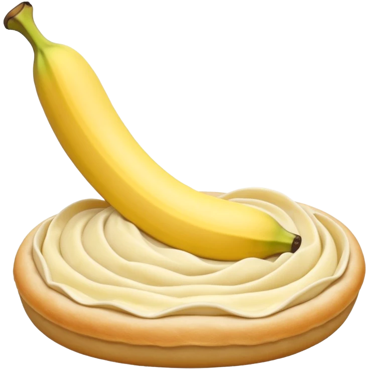 Banana going into bread emoji