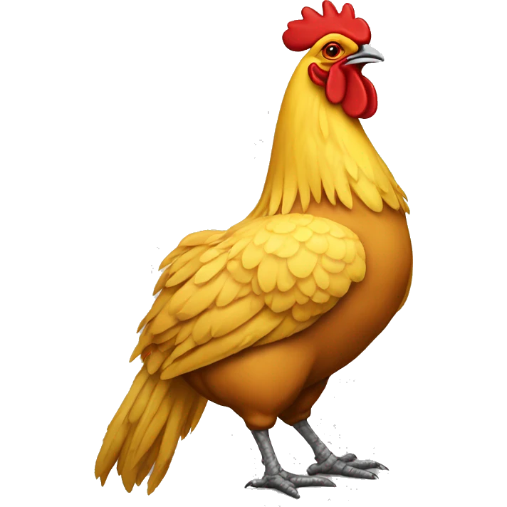 pollo amarillo amoroso emoji