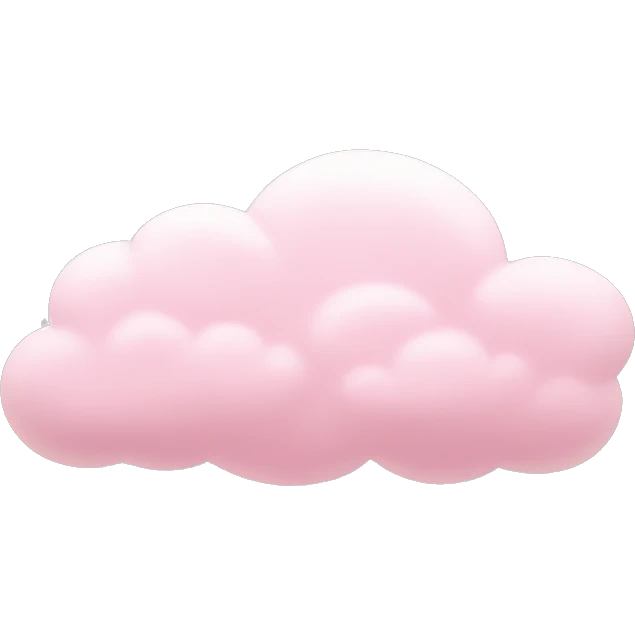 pastel pink cloud emoji
