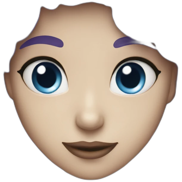 Coeur bleu violet emoji