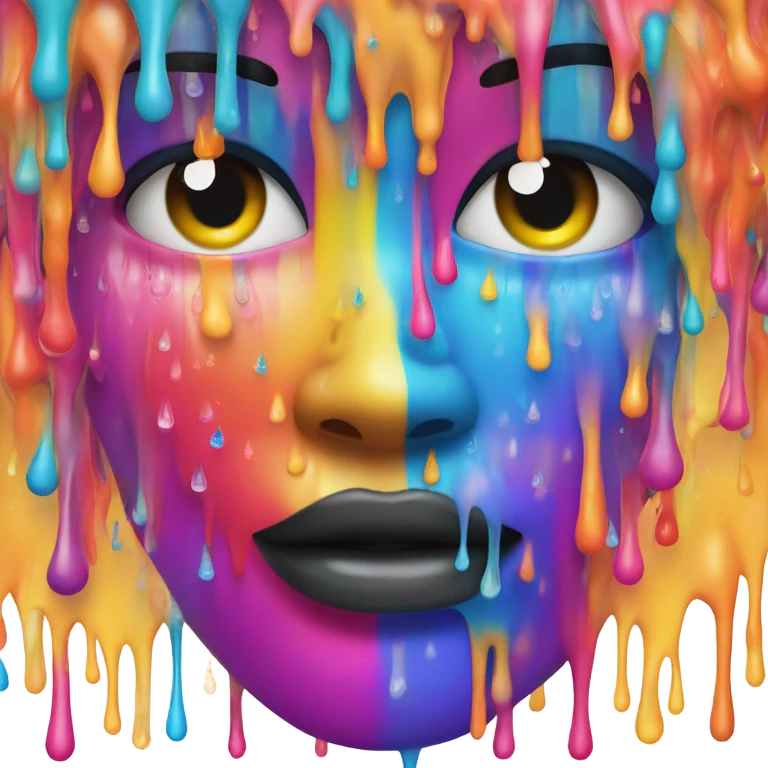 Face covered in liquid emoji