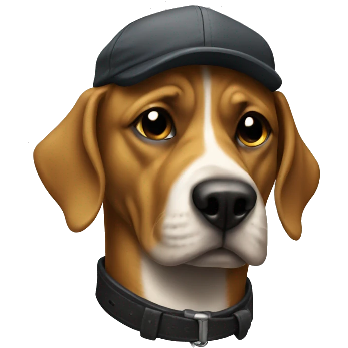 Gangster dog emoji