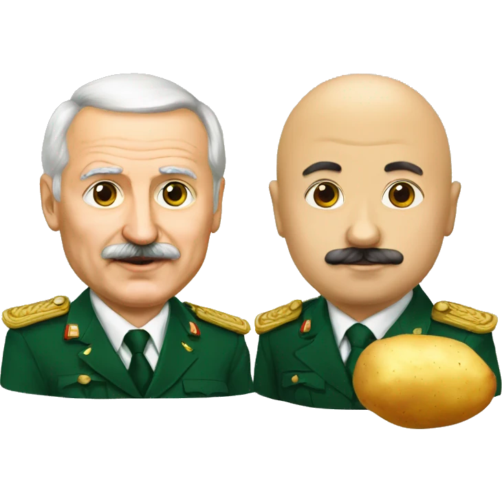 Lukashenko and potato emoji
