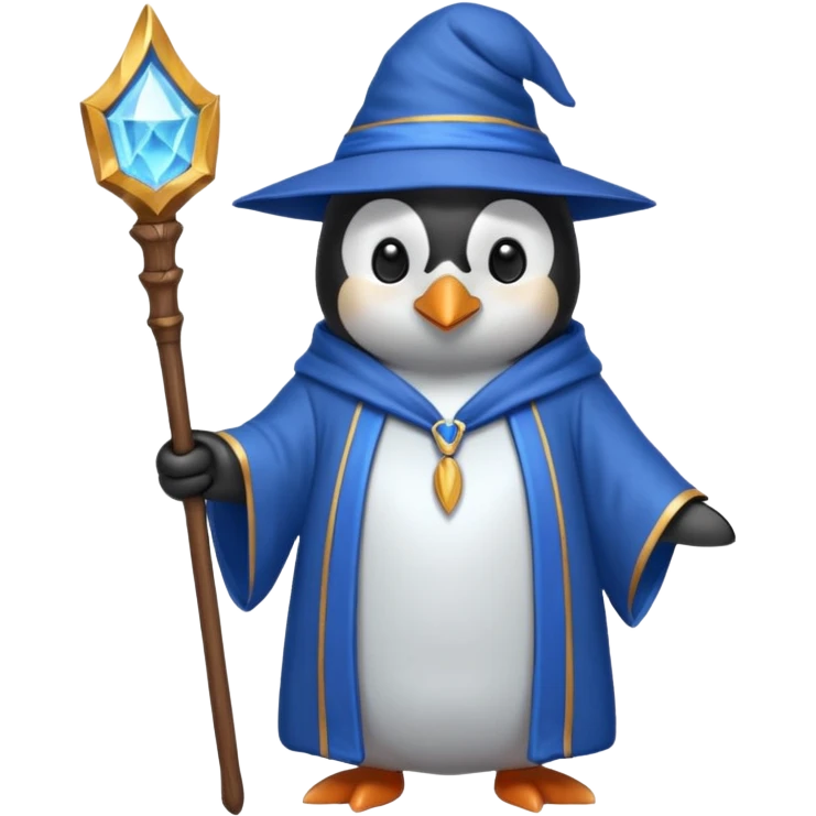 Penguin Wizard emoji