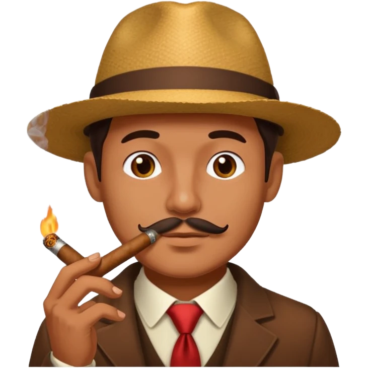 Guy faceGuy face with cigar emoji