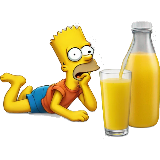 Bart simpson sort juice  emoji