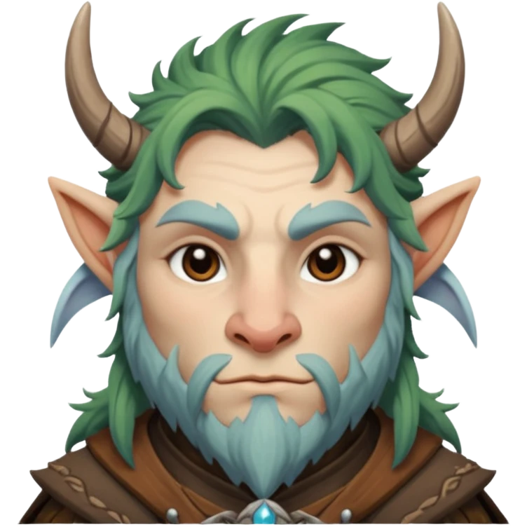 firbolg fantasy creature with gentle expression emoji