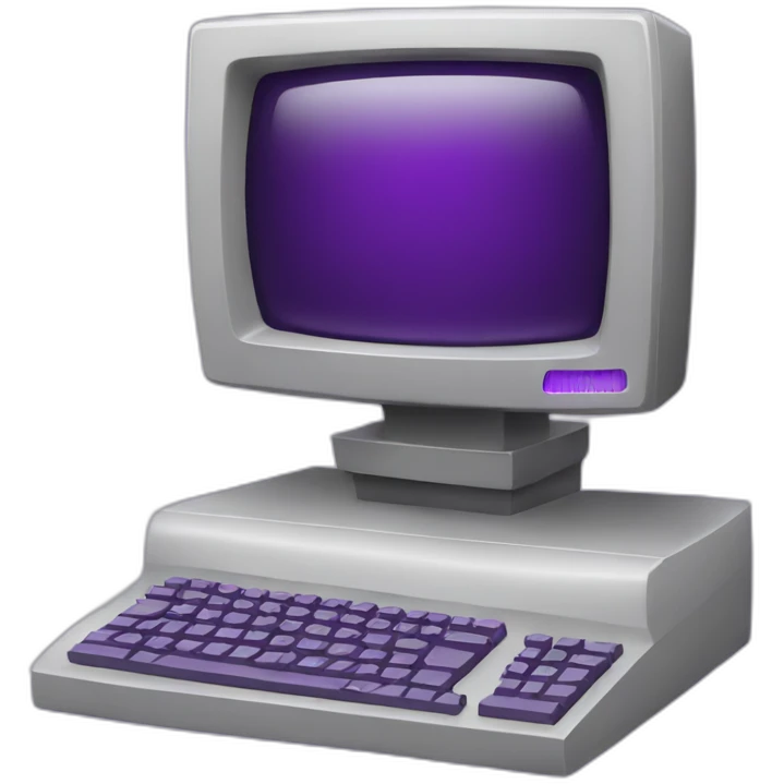purple computer emoji