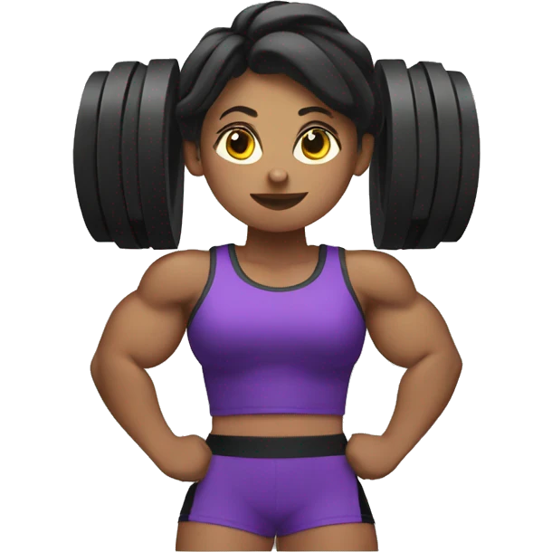 Strong powerlifter woman emoji