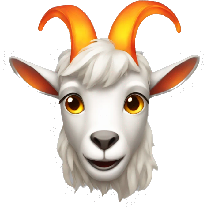 Fiery goat emoji