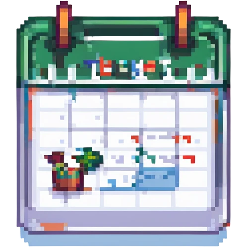 pixel art calendar icon emoji
