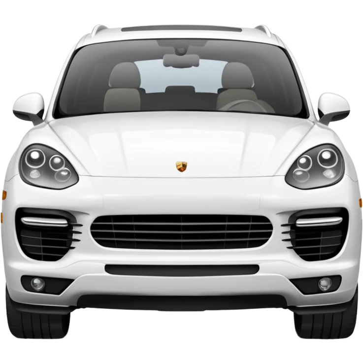 White Porsche Cayenne  emoji