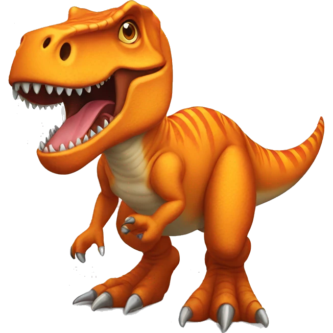 orange nasty t-rex emoji