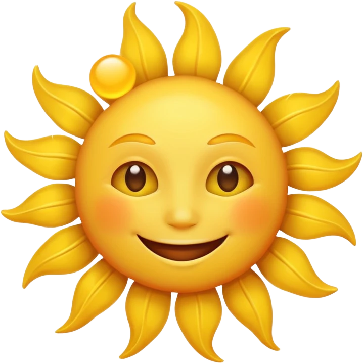 smiling sun emoji emoji