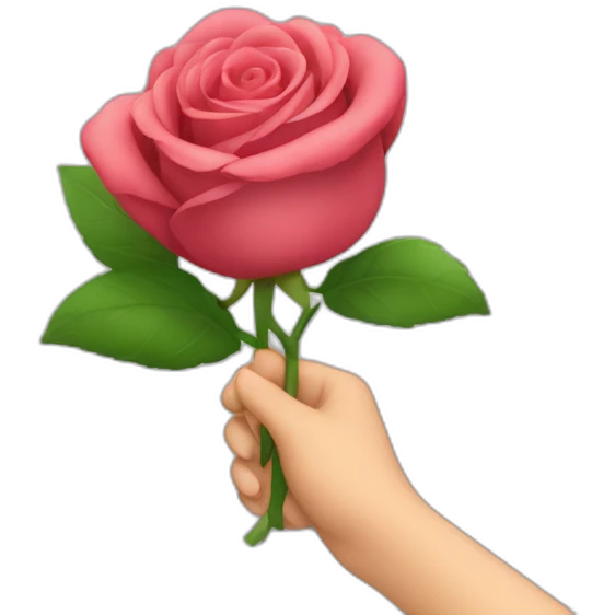 Un bouquet de rose dans les mains de pikaghu emoji