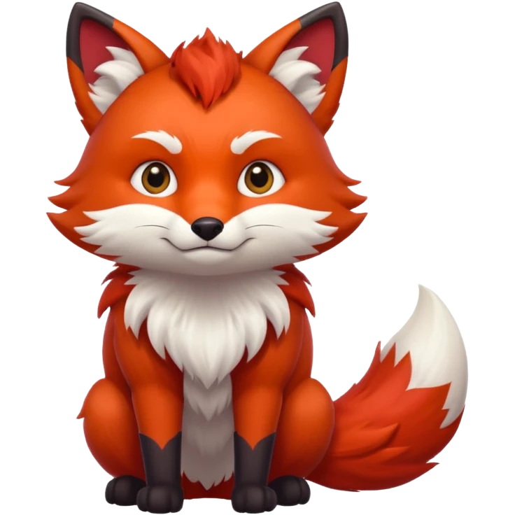 crimson brave fox emoji
