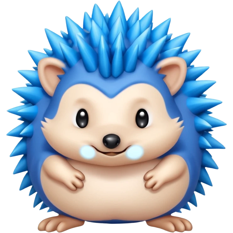 A blue hedgehog  emoji