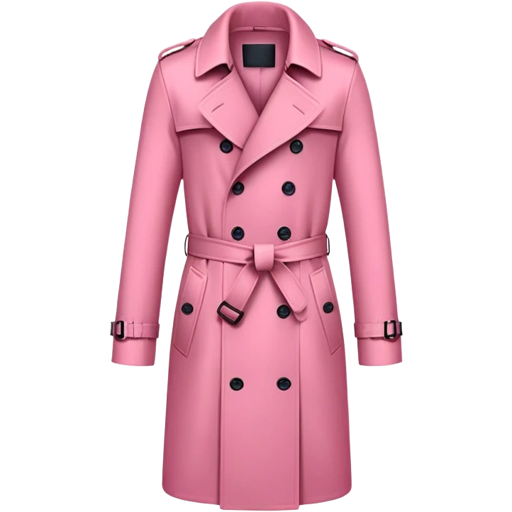 Pink trench coat  emoji