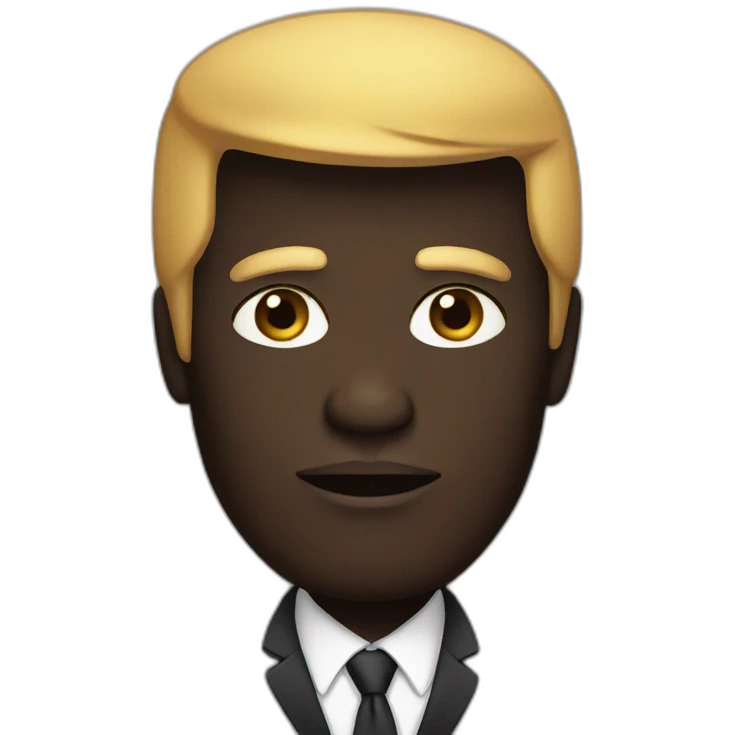 trump black skin emoji