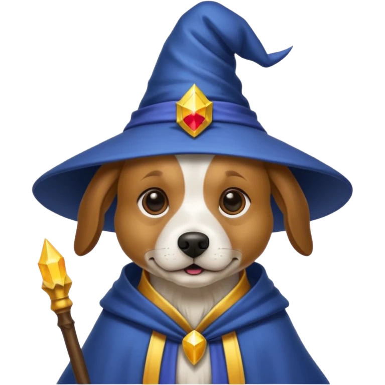 Dog wizard emoji