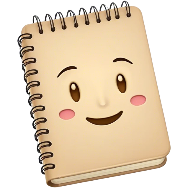 Beige notebook emoji