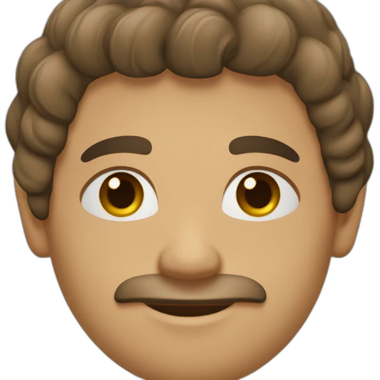 homme d'origine algerienne avec des cheuveux noir sans moustache emoji